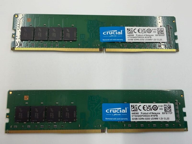 crucial DDR4 3200MHz 64GB(32GB×2本)